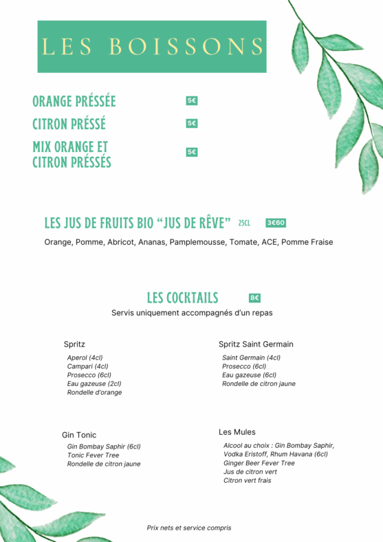 CARTE DES BOISSON PAGE 3